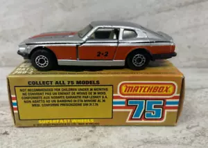 Vintage Original Matchbox Superfast 67 — Datsun 260 Z — En caja — Plateado - Imagen 1 de 6