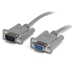 Câble null modem série DB9 RS232 3m F/M