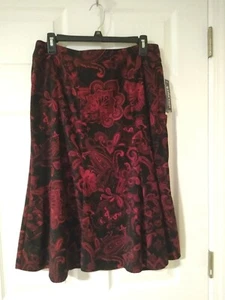 Briggs unterhalb des Knies Stretch Schlag Rock Gr. 12P schwarz/rot neu (CT006L) - Bild 1 von 9