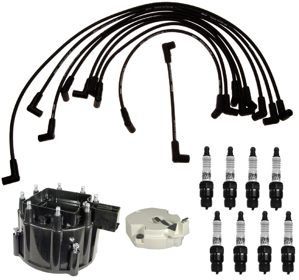Kit de encendido ACDelco distribuidor tapa de rotor cable bujías para GMC C25 K15 V8 Foto 1 de 1