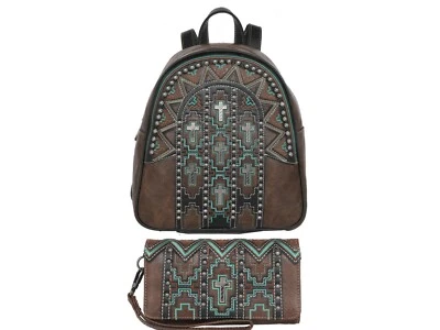MONTANA WEST ~ CROSS ~ BACKPACK/WALLET ~ SET  - Image 1 of 4