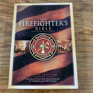 The Firefighter's Bible HCSB With Slide Tab Closure Burgundy (Acceptable) - Imagen 1 de 2