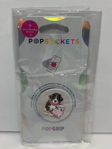 Vera Bradley PopSockets PopGrip Phone Holder "Pup in a Cup" Dogs, Pink, Cute NEW - Picture 1 of 4