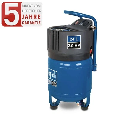Scheppach Druckluft Kompressor stehend HC24V ölfrei 1500W | 24L Kessel | 10Bar - Bild 1 von 4