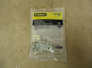 Stanley Utility Hinges Satin Brass 2in 50mm 81-9100 SP838 Metal