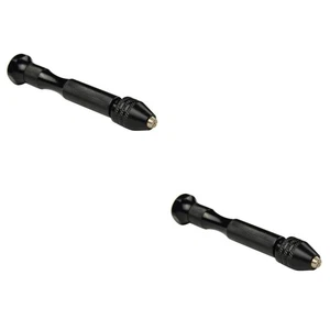 2 Pieces Mini Hand Drill Jewelry Drilling Tool Multifunctional Alloy Model - Picture 1 of 12