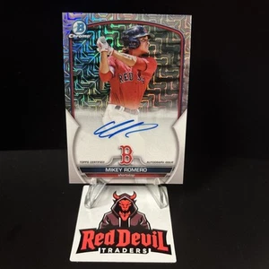 2023 Bowman - Chrome Prospect Mega Box Autographs Mikey Romero #BMA-MR (AU, RC) - Picture 1 of 2