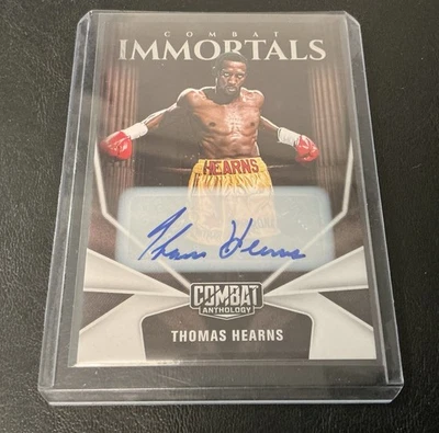 2025 Panini Combat Anthology Thomas “Hitman” Hearns Auto Immortals HOF Autograph - Image 1 of 2