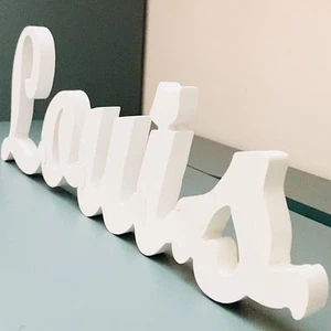 Lettere decorative corsivo in legno scritte nomi legno per decorazione casa o - Foto 1 di 12