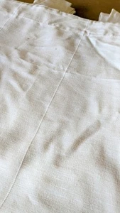 Pair Of Ikea Ivory Tab Cotton Curtains - Picture 1 of 3