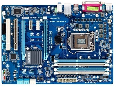 GIGABYTE GA-P67-DS3-B3 Intel P67 DDR3 LGA 1155 ATX Motherboard - Image 1 of 4