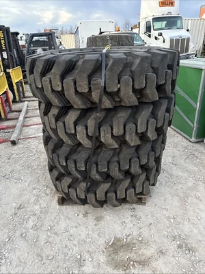 Set of 4 14.00-24 Telehandler Solid Tires 10 Lug Solidboss 8.50-24 Solid Grip - Image 1 of 4