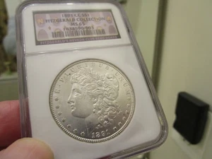 REGISTRO - 1891-CC MORGAN DOL NGC MS 65 UNA GEMA BLANCA BRILLANTE EN PCGS 64 MEJOR - Imagen 1 de 11