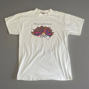 Vintage 1996 Tibetan Freedom Concert T-Shirt LARGE Band Bjork Smashing Pumpkins - Bild 1 von 9
