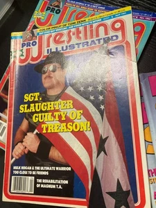 PWI Pro Wrestling Illustrated Magazine WWF WCW - Apr 1991 - SGT SLAUGHTER - Picture 1 of 6