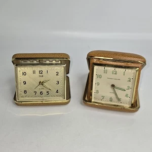 Phinney Walker And Elgin Folding Travel Alarm Clocks For Parts or Repair - Picture 1 of 7