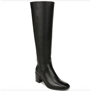 27 Edit Naturalizer Talla 7.5 EDDA Botas hasta la rodilla de cuero negro de becerro ancho $265 - Imagen 1 de 14