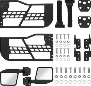 Set of 2 Off RoadTubular Trail Doors For 2007-2018 Jeep Wrangler JK 2 Door Tube - Picture 1 of 9