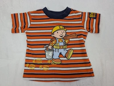 Vintage Bob The Builder Shirt 12 Months Construction Cartoon Y2K Embroidered  - Image 1 of 4
