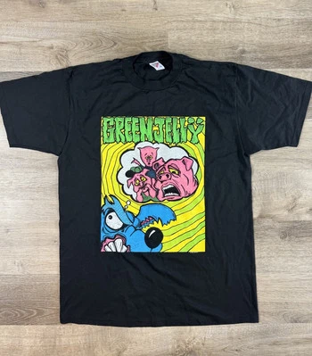 Vintage 1993 Green Jellÿ Tour Shirt Jerzees XL Band Tee Unworn Rare Metal USA EX - Image 1 of 4