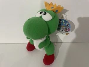 VINTAGE SUPER MARIO ALL STARS 8 INCH KING YOSHI PLUSH SOFT TOY BANPRESTO 1993 - Picture 1 of 8