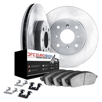 For Kia Sephia 94-00 DFC Plain Front Brake Kit w 5000 Euro Ceramic Brake Pads - Image 1 of 3
