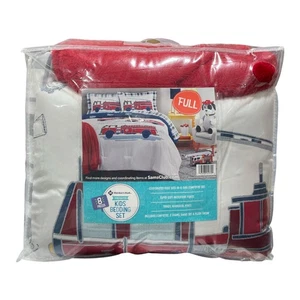 Member's Mark Kids 6 Piece Bed in a Bag with Plush Throw Set, Firefighter, Full - Picture 1 of 2