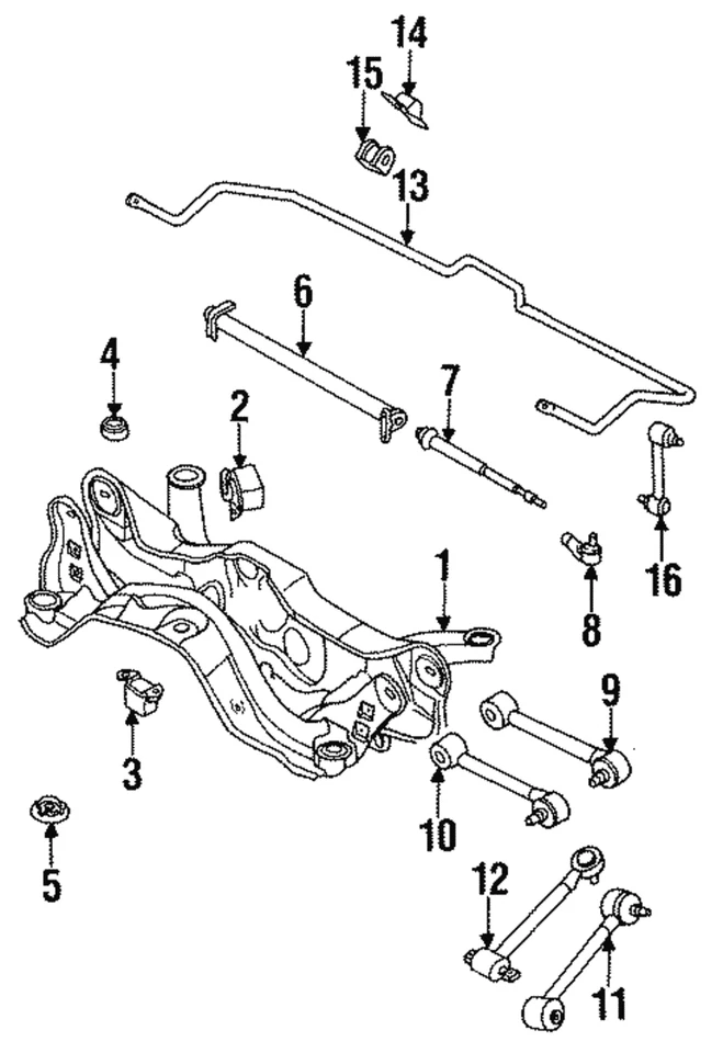 Genuine Mazda Rear Lateral Arm H380-28-600B - Image 1 of 1