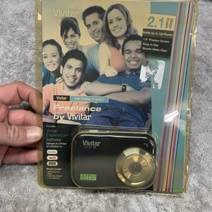 Vivitar ViviCam V25 2.1MP Digital Camera - Black Sun Faded - Picture 1 of 7