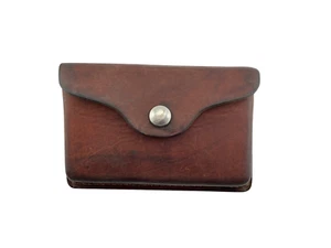 Vintage Hunter Leather Ammo Pouch Case Ammunition Hunting Military 20 - Picture 1 of 5