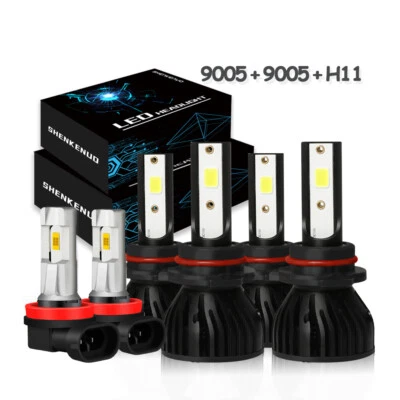 Faro antiniebla de haz alto bajo 6000K LED blanco para Chrysler Voyager 2020 Foto 1 de 4