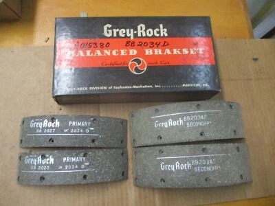 FORROS DE FREIO 1952 - 1959 Nash, Flexible-Twin, Rambler, Hudson Wasp.   BB2034D - Imagem 1 de 4