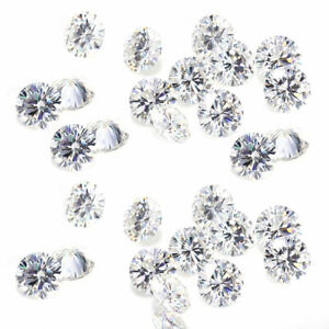4.28 Ct 10 Pcs Vvs1 White h-i Color Round Loose Moissanite Diamond Lot For Rings