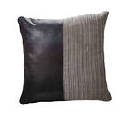 SNAKESKIN Leatherette Cord Cushion Cover BLACK / GREY 18" 20" 22"