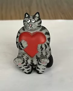 More details for extremely rare kliban cat heart pencil topper toy figure collectible