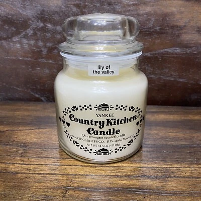 Yankee country kitchen candle Lily of the Valley 14.5 oz candle NEW discontinued - Image 1 of 4
