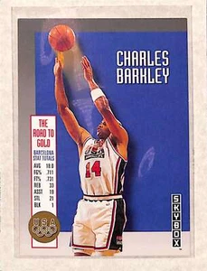 1992-93 Skybox Olympic Team #USA7 Charles Barkley  EX - Picture 1 of 2