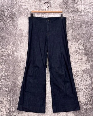 Prairie Underground Knack Pant XS Womens Wide Leg Crop Dark Denim - Image 1 of 4