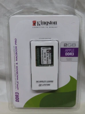 Kingston APPLE 2GB DDR3 1066 MHz PC3-8500 Sodimm Laptop, Mac, RAM Memory - Image 1 of 3