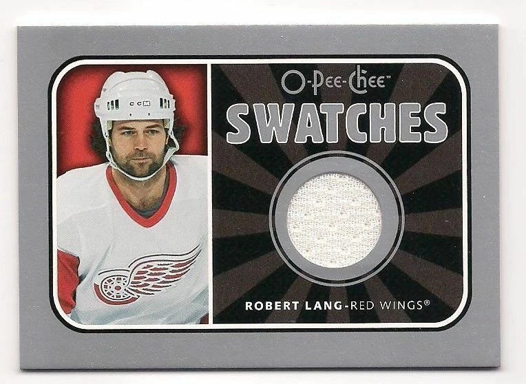 Robert Lang 06-07 Upper Deck O-Pee-Chee Swatches Game Used Jersey - Image 1 of 1