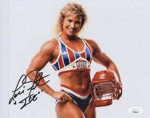 American Gladiators 8x10 photo of Ice signed by Lori Fetrick JSA COA - Picture 1 of 4