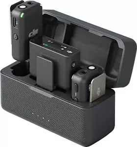 DJI Mic (2 TX + 1 RX) + Charging Case - Lavalier Microphone 250m Range - Refurb - Picture 1 of 5