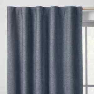 ⚡1 Pc Blackout Chambray Cotton Panel - Pillowfort - Dark Blue - 42"W x 84"L