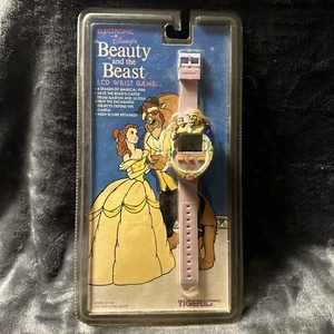 1992 Tiger Disney Beauty & the Beast Electronic LCD Wrist Game Watch New Sealed! - Picture 1 of 2