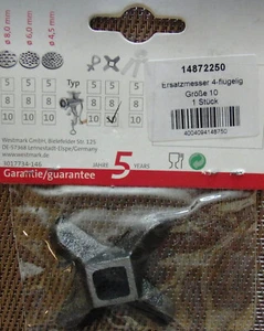 Ersatzmesser für Fleischwolf 4-fluegelig Gr. 10 Westmark - Bild 1 von 1