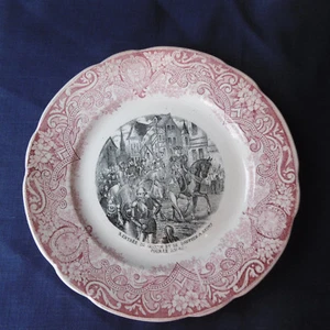 ANCIENNE ASSIETTE BADONVILLER SUR LE THÈME DE JEANNE D'ARC - N° 9 - Imagen 1 de 3
