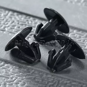 50X Plastic Car Hood Seal Retainer Pin Fasteners Clips Fit For Honda Acura Black - Picture 1 of 11