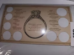 (G09) Original 1920s Jeweler's , EXC+ Ring Sizing Card, Exc - Picture 1 of 1