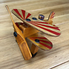 Original RON FULLER BI-PLANE Vintage Toy Plane Aeroplane Laxfield Wooden
