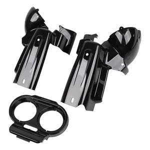 ABS Plastic Gloss Black Speedo Gauge Housing Nacelle Cover For Harley Road Glide - Picture 1 of 10
